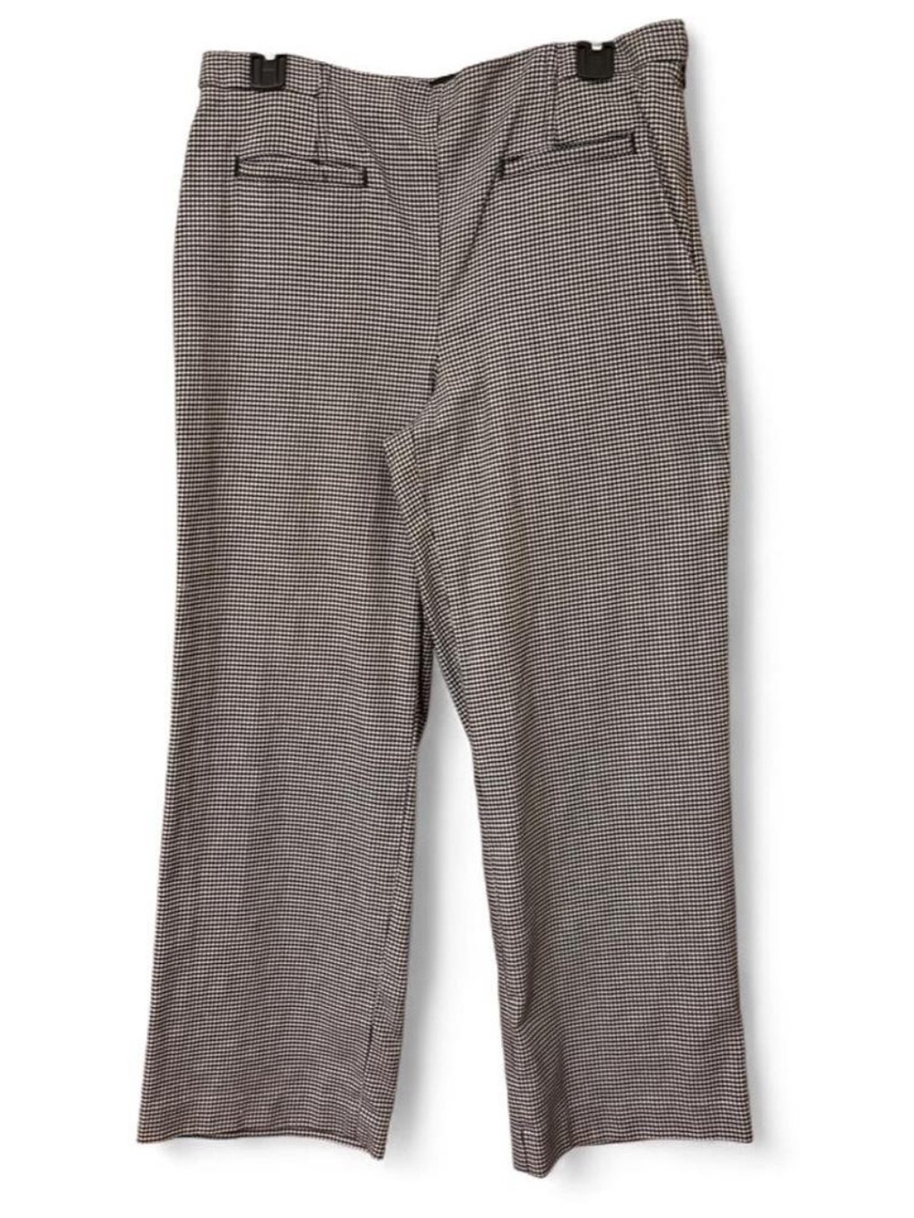 Talbots High Waisted Black & White Houndstooth Pants
